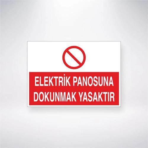 Elektrik Panosuna Dokunmak Yasaktır Sticker 20X28 Cm