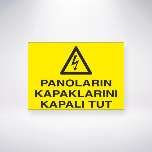 Panoların Kapaklarını Kapalı Tut Sticker 20X28 Cm