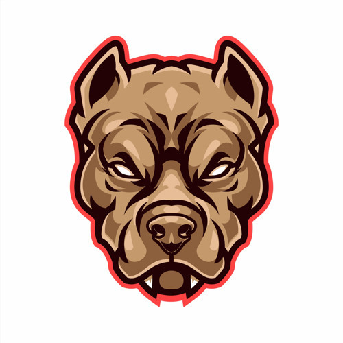 Kızgın Köpek Sticker 10x10 cmRenkli Sticker