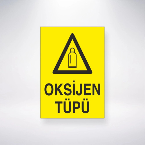 Oksijen Tüpü Sticker 20X28 Cm