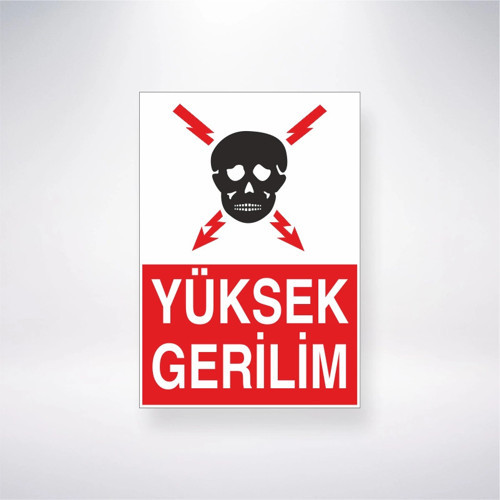 Yüksek Gerilim Sticker 20X28 Cm