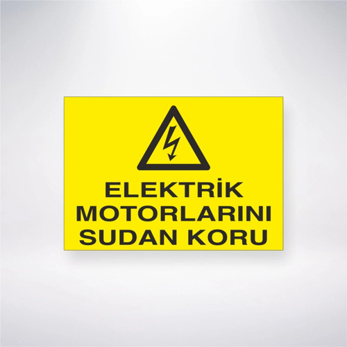 Elektrik Motorlarını Sudan Koru Sticker 20X28 Cm