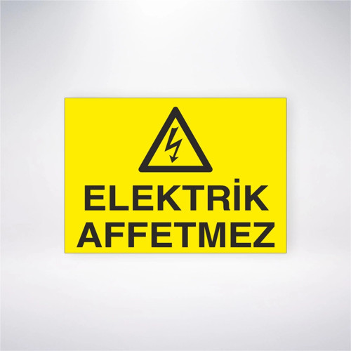 Elektrik Affetmez Sticker 20X28 Cm
