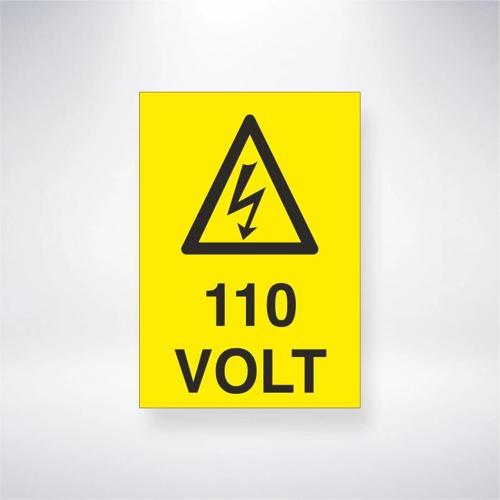 110 Volt Sticker 20X28 Cm
