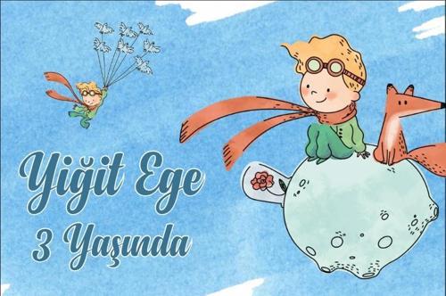 Küçük Prens Temalı Doğum Günü Afişi 35X50 cm