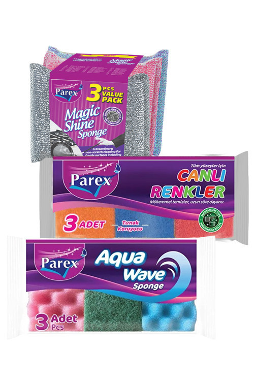 Magic Shine Aquawave ve Canlı Renkler Sünger Paketi