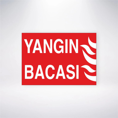 Yangın Bacası Sticker 20X28 Cm