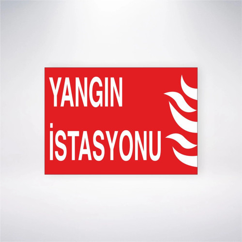 Yangın İstasyonu Sticker 20X28 Cm