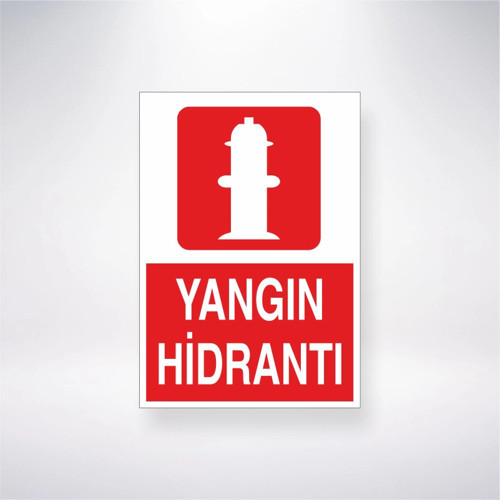 Yangın Hidrantı Sticker 20X28 Cm