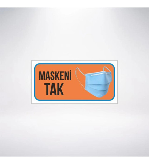 Maskeni Tak 20x10 Sticker 20X28 Cm