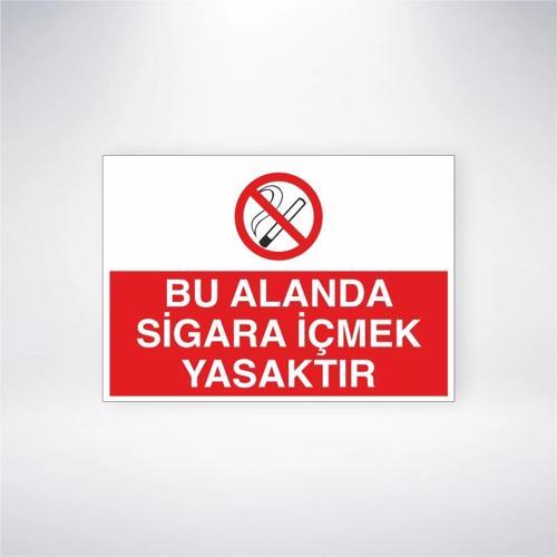 Bu Alanda Sigara İçmek Yasaktır Sticker 20X28 Cm