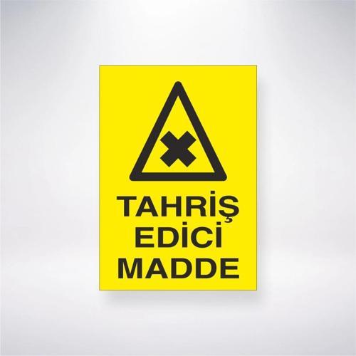Tahriş Edici Madde Sticker 20X28 Cm