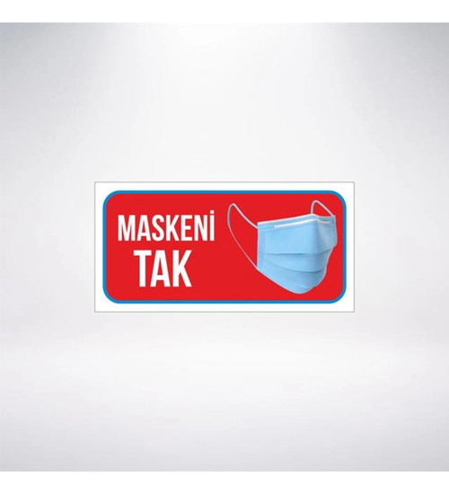 Maskeni Tak 20x10 Sticker 20X28 Cm
