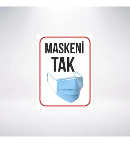 Maskeni Tak Sticker 20X28 Cm