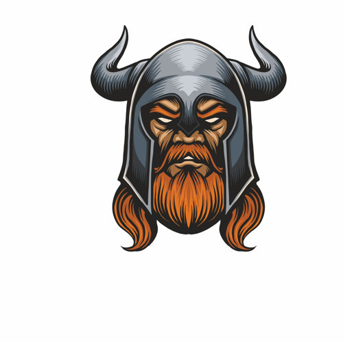 Öfkeli Viking 1 Sticker 10x10 cmRenkli Sticker