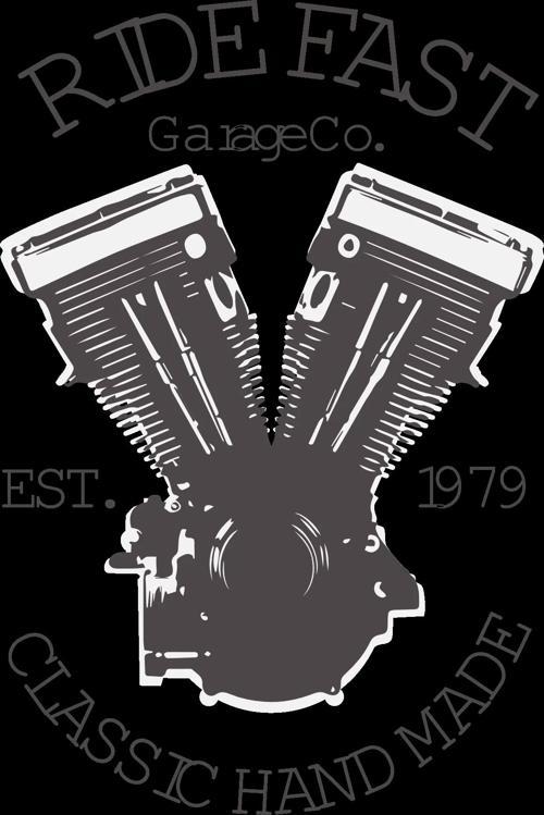 Ride Fast Sticker 10x10 cmRenkli Sticker