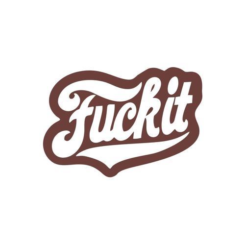 F*ck İt Sticker 17x17 Cm Kahverengi