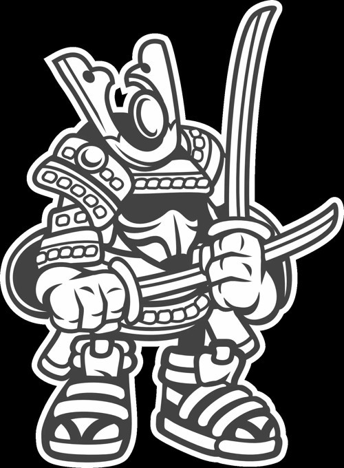 şövalye Sticker 10x10 cmRenkli Sticker