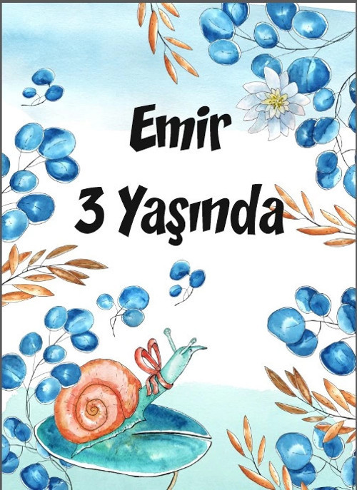 Mavi Saylangoz Temalı Doğum Günü Afişi 35X50 cm