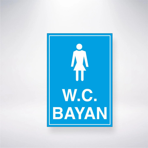 W.C Bayan Sticker 20X28 Cm