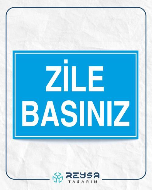 Zile Basınız Sticker 20X28 Cm