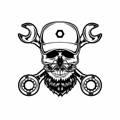 Kurukafa 5 Sticker 10x10 cmRenkli Sticker