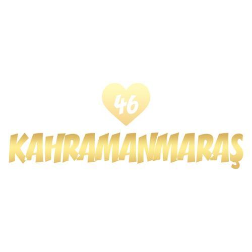 Kalpli 46 Kahramanmaraş Araba Sticker 17x17 Cm Gold