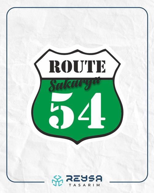 54 Sakarya Sticker 10x10 cmRenkli Sticker