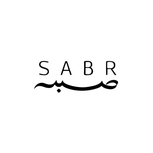 Sabr Arapça ve Türkçe Sticker 17x17 Cm Siyah