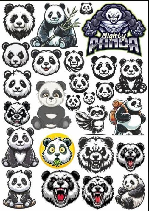 Panda Sticker Set 5