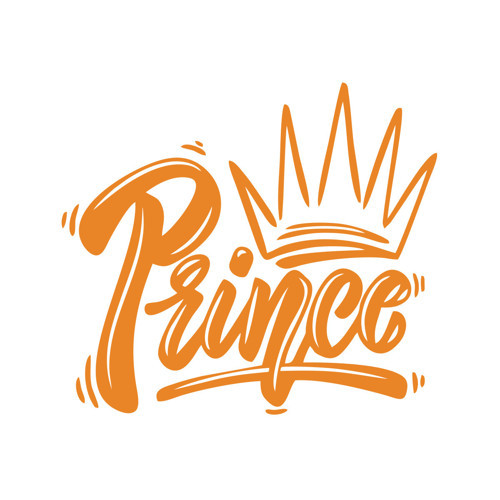 Prince Sticker 17x17 Cm Turuncu