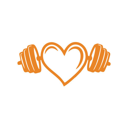 Love GYM Sticker 17x17 Cm Turuncu