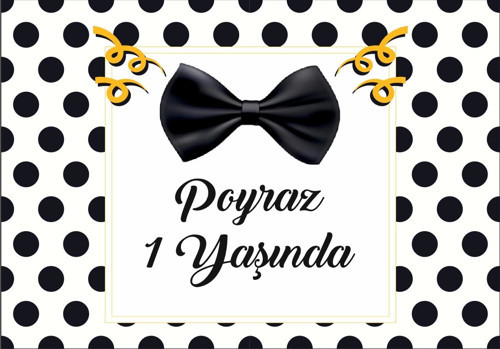 Papyon Temalı Doğum Günü Afişi 70X100 cm
