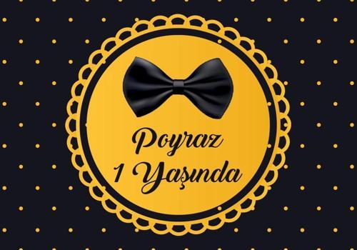 Papyon Temalı Doğum Günü Afişi 70X100 cm