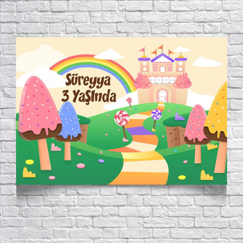 Pastane Temalı Doğum Günü Afişi 50X70 cm