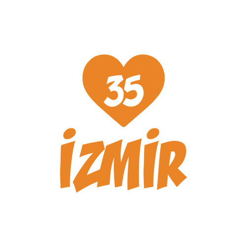 Kalpli 35 İzmir Araba Sticker 17x17 Cm Turuncu