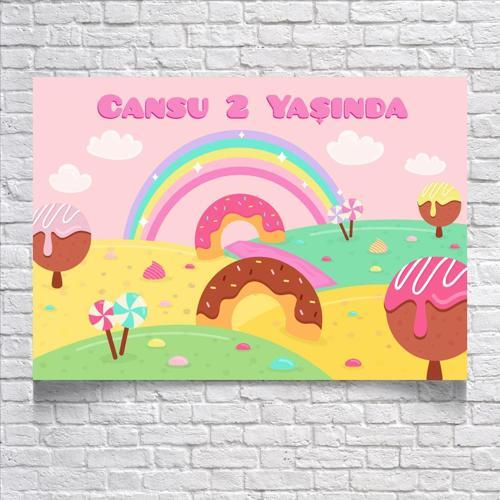Pastane Temalı Doğum Günü Afişi 35X50 cm