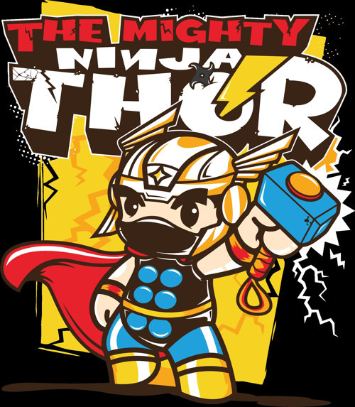 Thor Sticker 10x10 cmRenkli Sticker