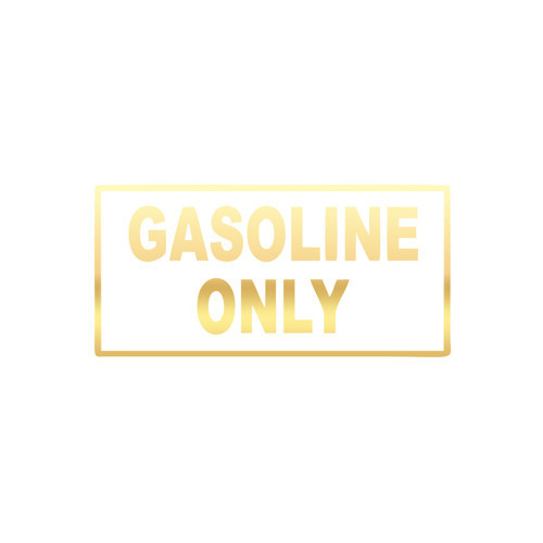 Gasoline Only Araba Sticker 17x17 Cm Gold