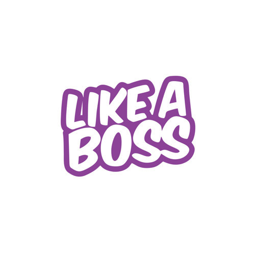 Like a Boss Sticker 17x17 Cm Mor