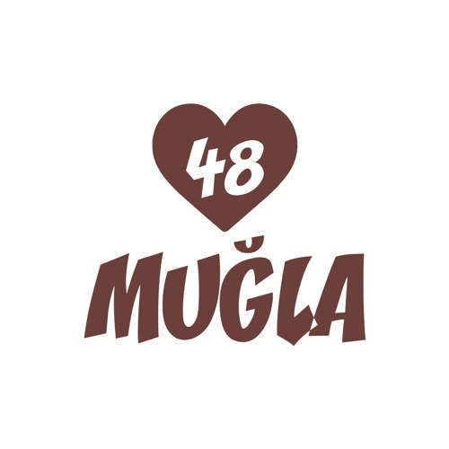 Kalpli 48 Muğla Araba Sticker 17x17 Cm Kahverengi
