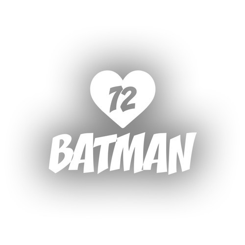 Kalpli 72 Batman Araba Sticker 17x17 Cm Beyaz