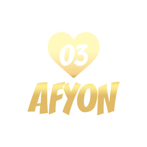 Kalpli 03 Afyon Araba Sticker 17x17 Cm Gold