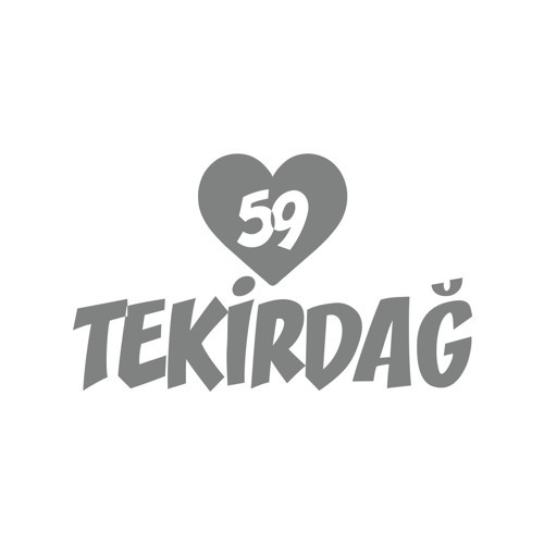 Kalpli 59 Tekirdağ Araba Sticker 17x17 Cm Gri