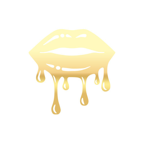 Akan Dudak Sticker 17x17 Cm Gold