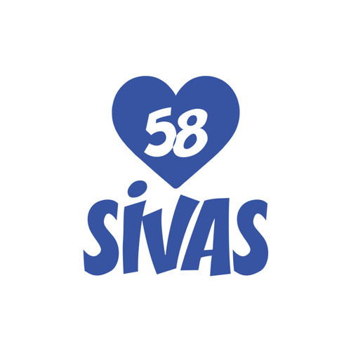 Kalpli 58 Sivas Araba Sticker 17x17 Cm Mavi