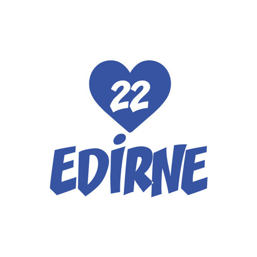 Kalpli 22 Edirne Araba Sticker 17x17 Cm Mavi