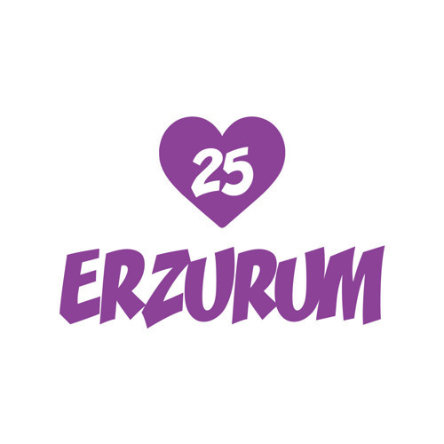 Kalpli 25 Erzurum Araba Sticker 17x17 Cm Mor