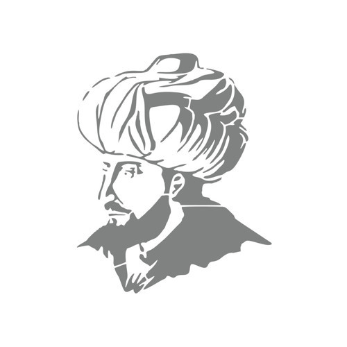 Fatih Sultan Mehmet Araba Sticker 17x17 Cm Gri