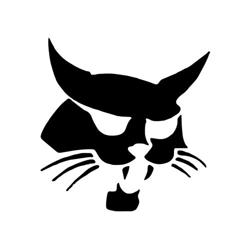 Samuray Kedi Araba Sticker 17x17 Cm Siyah